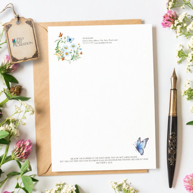 Flowers of the Field Letterhead (Creator Uploaded)