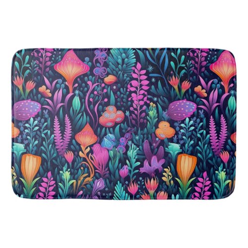 Flowers of the Sea _ Aqua Flora Bath Mat