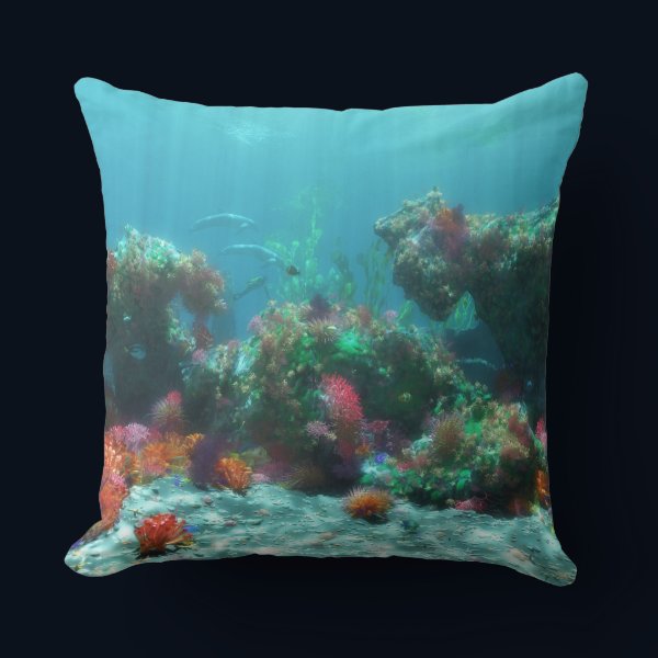Flowers of the Sea Pillow