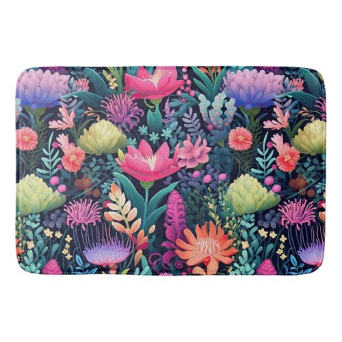 Flowers of the Sea _ Seabed Garden Bath Mat