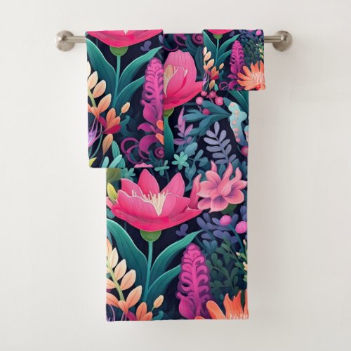 Flowers of the Sea _ Seabed Garden Bath Towel Set