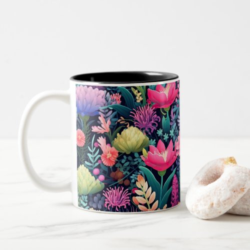 Flowers of the Sea _ Seabed Garden Two_Tone Coffee Mug