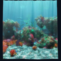 Flowers of the Sea Shower Curtain