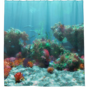 Flowers of the Sea Shower Curtain