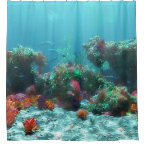 Flowers of the Sea Shower Curtain