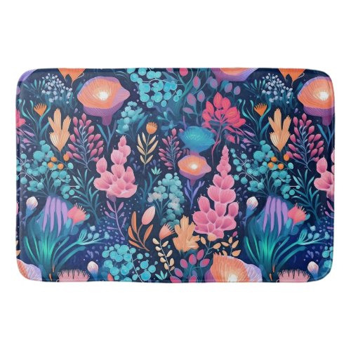 Flowers of the Sea _ Underwater Bliss Bath Mat