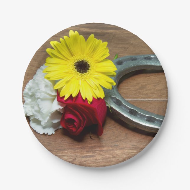 Flowers of the Triple Crown Paper Plates (Front)