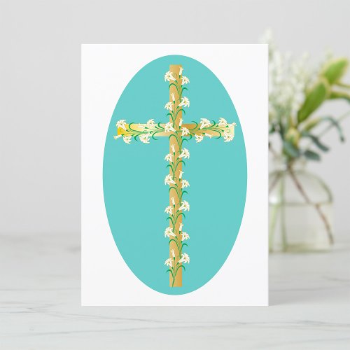 Flowers On A Cross Invitation