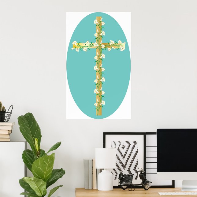 Flowers On A Cross Poster (Creator Uploaded)