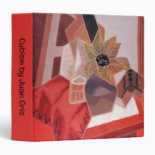 Flowers on a Table by Juan Gris, Vintage Cubism 3 Ring Binder