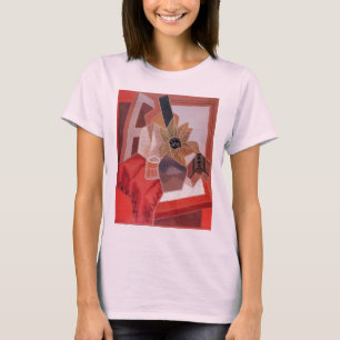 Flowers on a Table by Juan Gris, Vintage Cubism T-Shirt