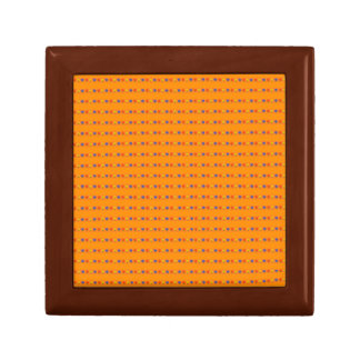 Flowers on Orange Gift Box