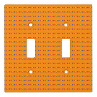 Flowers on Orange Light Switch Cover