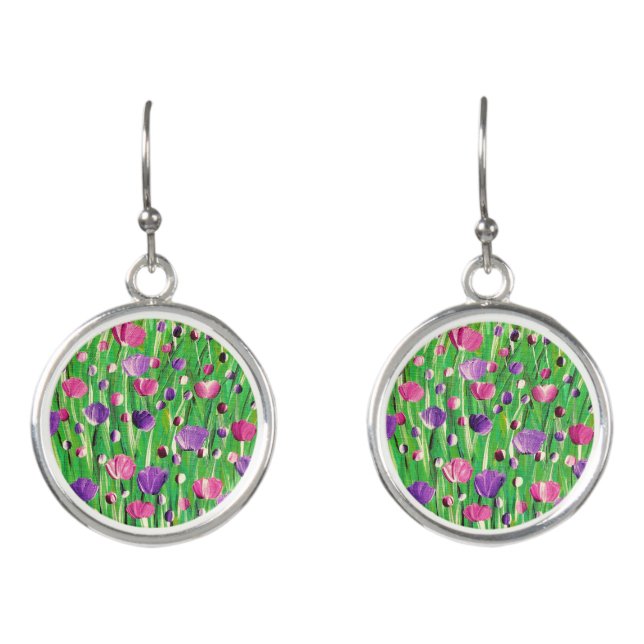Flowers On Parade Earrings (Front)