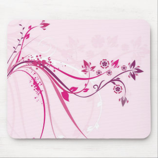 Flowers on Pink - Mousepad