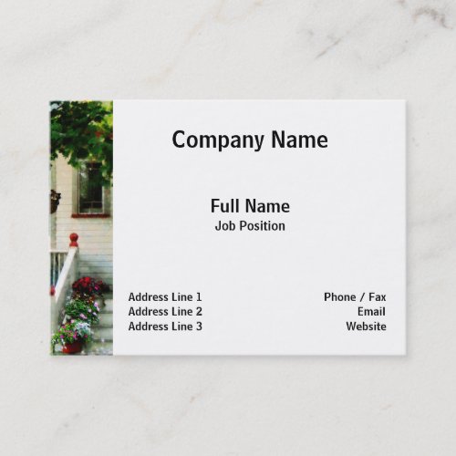 Flowers on Steps Business Cards