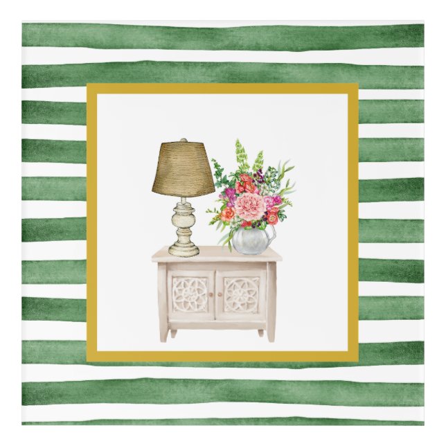 Flowers on the Table Acrylic Print (Front)