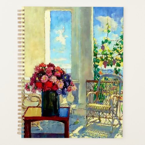 Flowers on the Veranda by Konstantin Gorbatov Planner