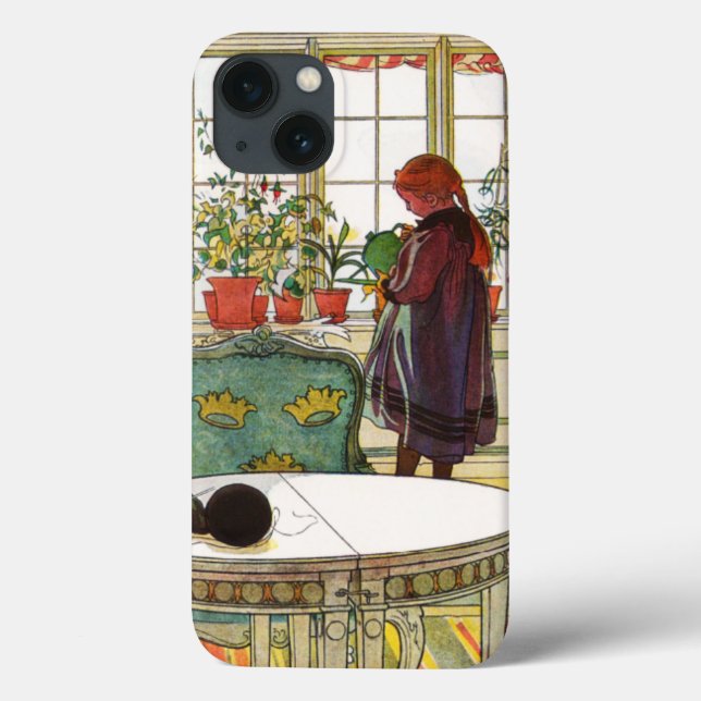 Flowers on the Windowsill by Carl Larsson  Case-Mate iPhone Case (Back)