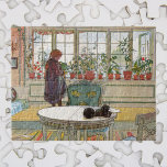 Flowers On The Windowsill By Carl Larsson Jigsaw Puzzle at Zazzle
