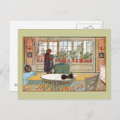 Flowers on the Windowsill by Carl Larsson Postcard (Front/Back)