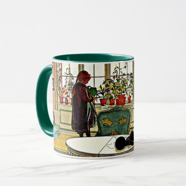 Flowers on the Windowsill  Mug (Front Left)