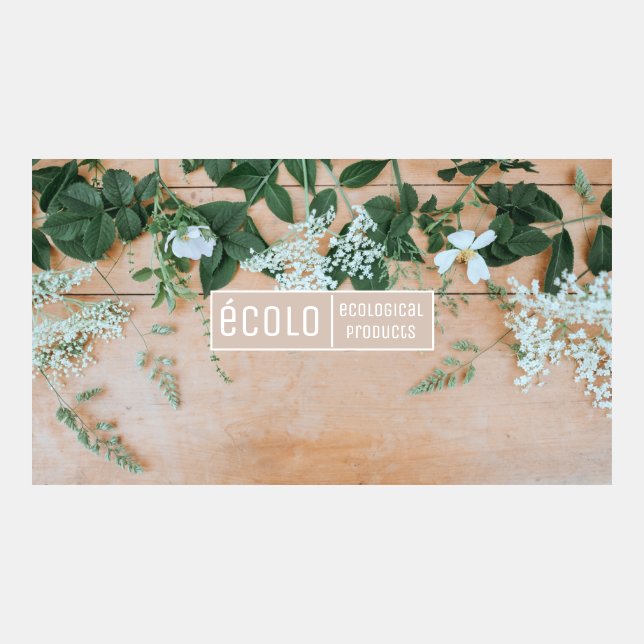 Flowers on Wood Table YouTube Banner (Front)