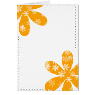 Flowers orange cards
