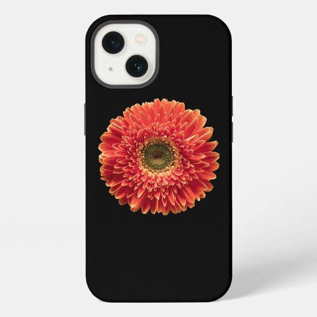 Flowers | Orange Gerbera Daisy Iphone Case (Back)
