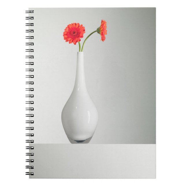 Flowers | Orange Gerbera in Vase Notebook (Front)