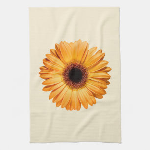 Flowers   Orange Gerbera Kitchen Towel