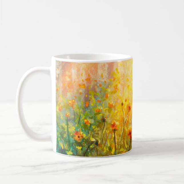 Flowers paintings monet painting claude impression coffee mug (Left)