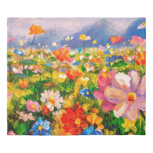 Flowers paintings monet painting claude impression duvet cover (Front)