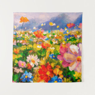 Flowers paintings monet painting claude impression tapestry