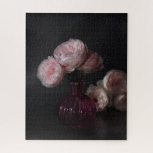 Flowers Pale Pink Peonies in Vase Jigsaw Puzzle