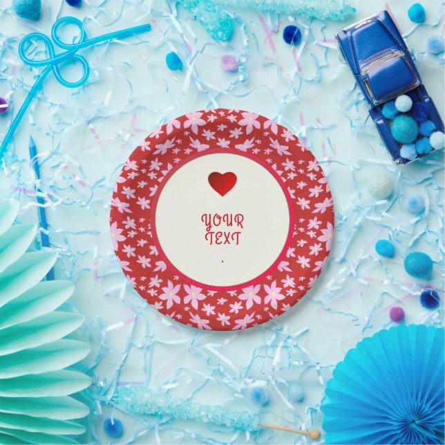 Flowers  paper plates (Party)