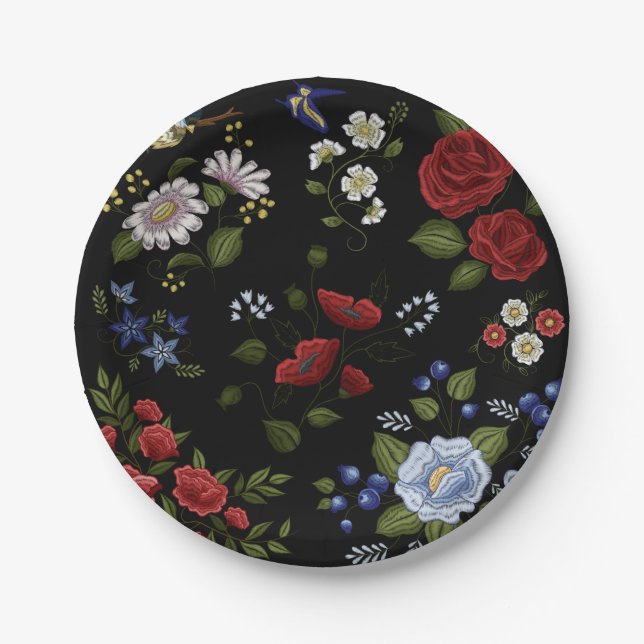 Flowers Paper Plates (Front)