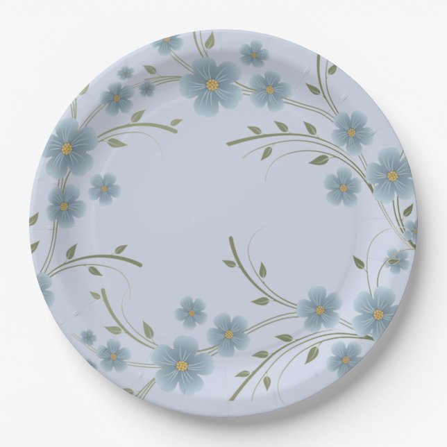 Flowers Paper Plates (Front)