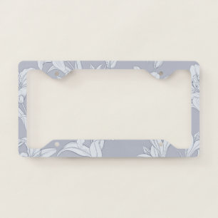 Flowers Pattern 12 License Plate Frame