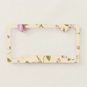 Flowers Pattern 16 License Plate Frame