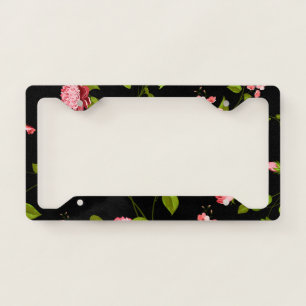 Flowers Pattern 18 License Plate Frame
