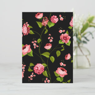 Flowers Pattern 18 Thank You Card
