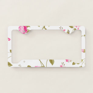 Flowers Pattern 19 License Plate Frame