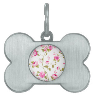 Flowers Pattern 19 Pet ID Tag