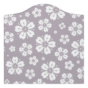 Flowers Pattern 2 Door Sign