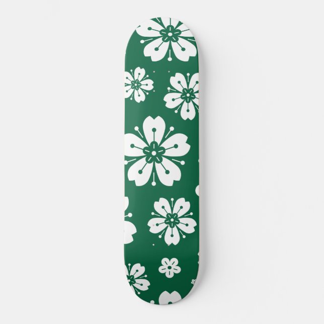 Flowers Pattern 3 Skateboard (Front)