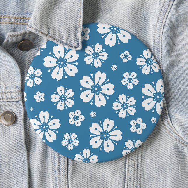 Flowers Pattern 5 Button (In Situ)