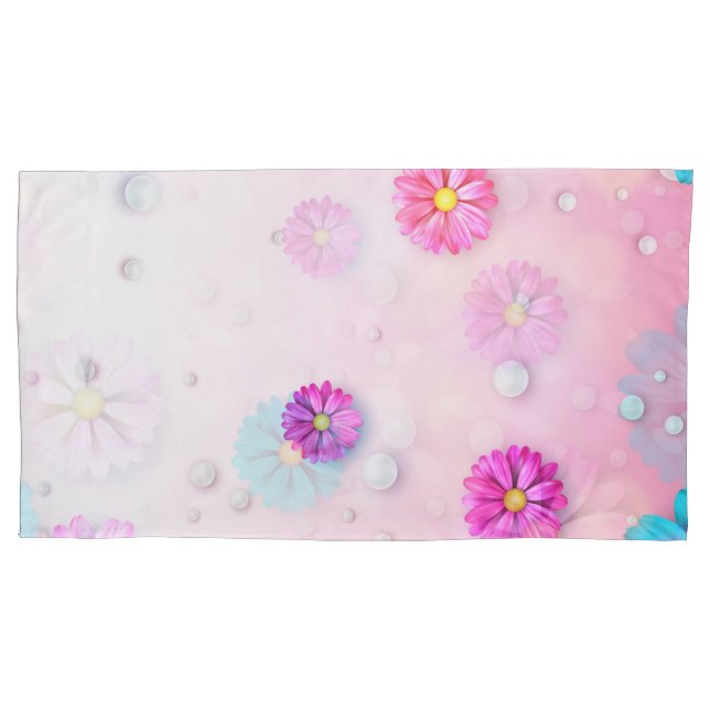 Flowers Pattern 7 Pillow Case (Front)