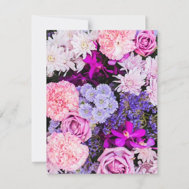 Flowers Pattern 8 Note Card (Front)