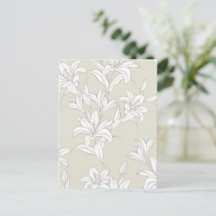 Flowers Pattern 9 Holiday Postcard